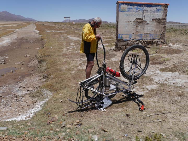 Platten flicken - Bolivien